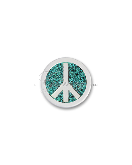 Moneda Peace Turquoise Diamond Discs Mi Moneda Ref. M-PD-18-S