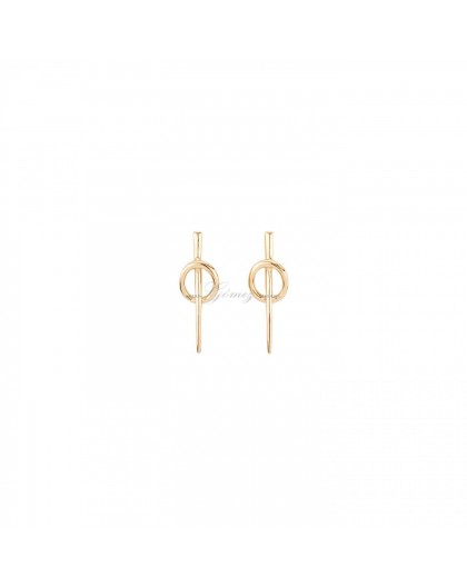 Pendientes Uno de 50 pespunte Ref. PEN0656ORO0000U