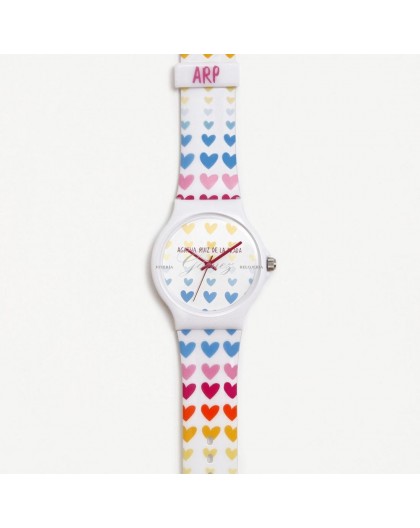 reloj de agatha ruiz de la prada con corazones